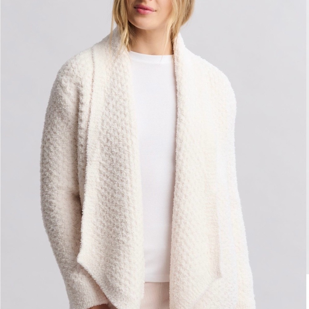 Barefoot Dreams CozyChic® Honeycomb Shawl Cardigan